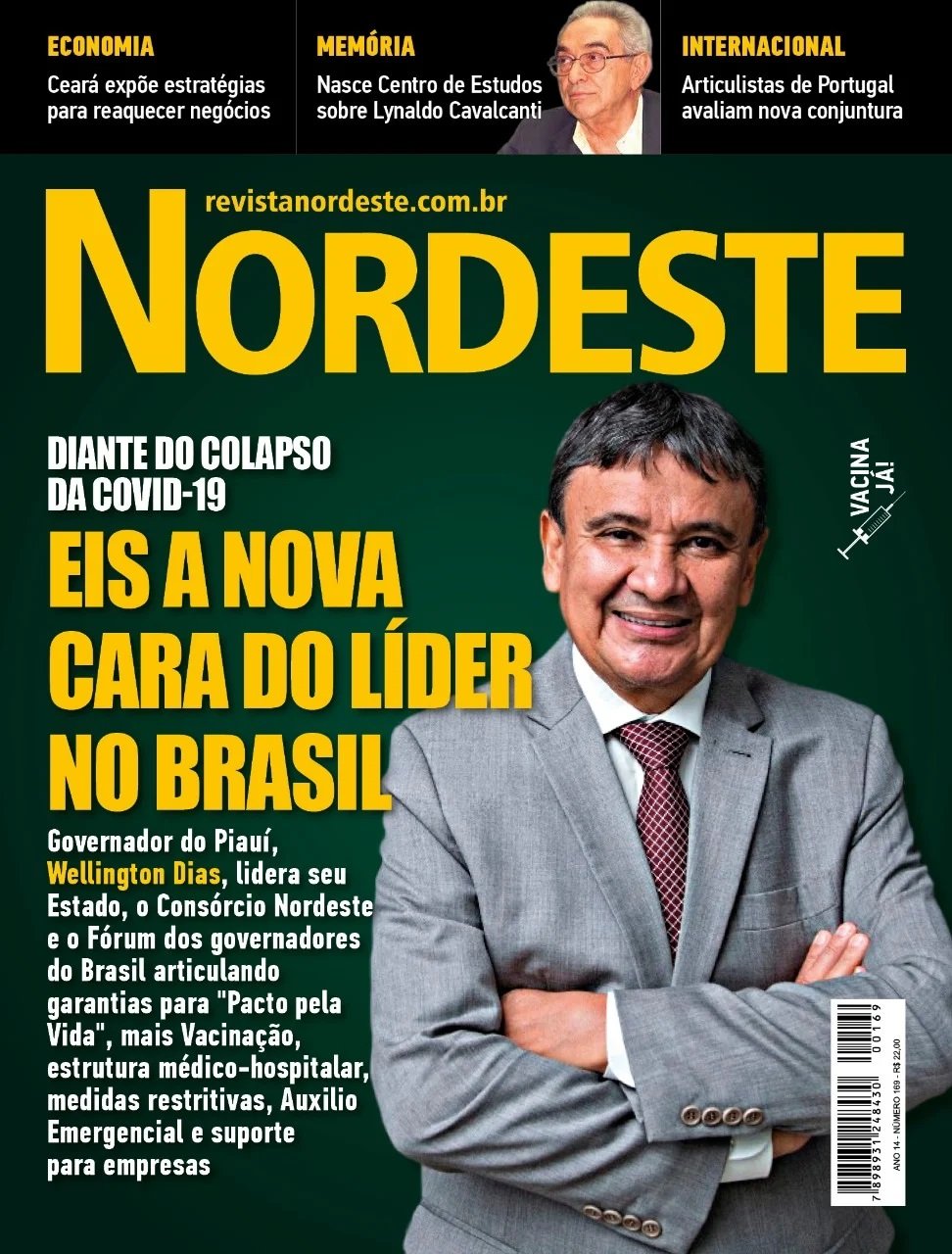 Revista Nordeste coloca Wellington Dias como a nova cara do líder do Brasil