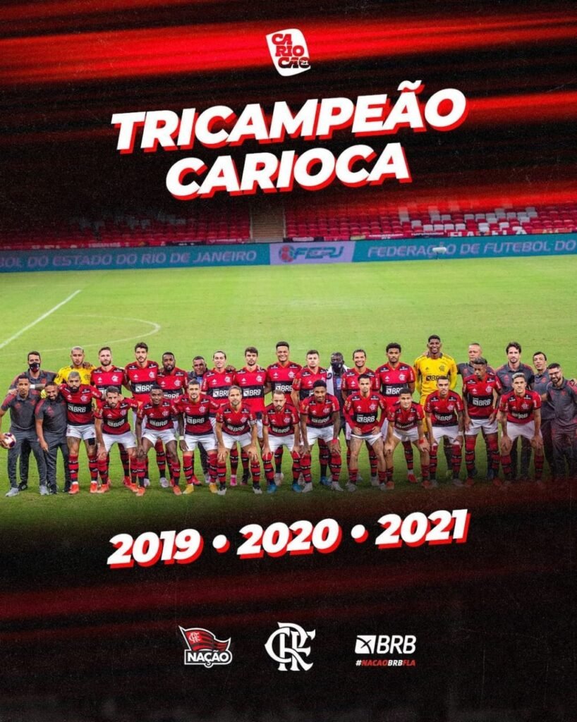 Flamengo vence o Fluminense e é tricampeão carioca