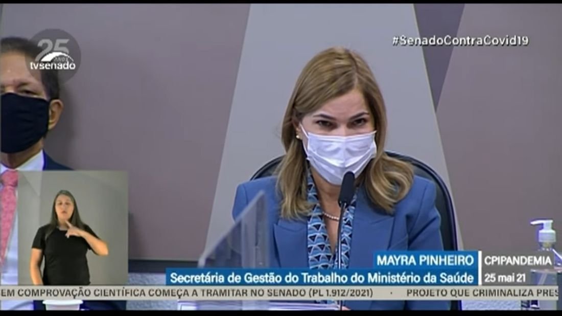 Secretária do Ministério da Saúde depõe na CPI Covid; veja ao vivo