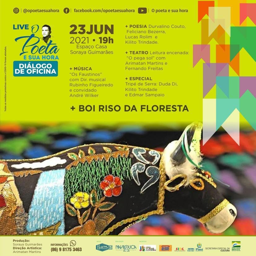 Boi Riso da Floresta leva tradições juninas para live
