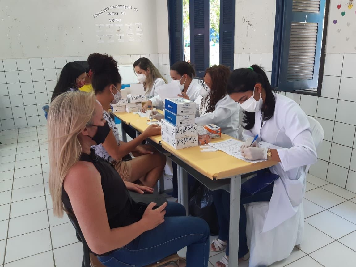 Sesapi faz testagem no interior do Piauí em campanha do Agosto Lilás