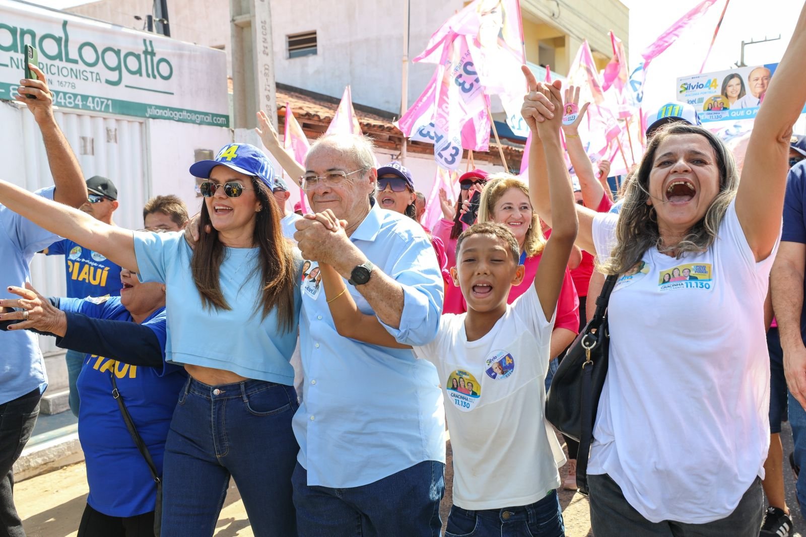 Na última semana de campanha, Sílvio, Iracema e Joel realizam caminhada em Parnaíba