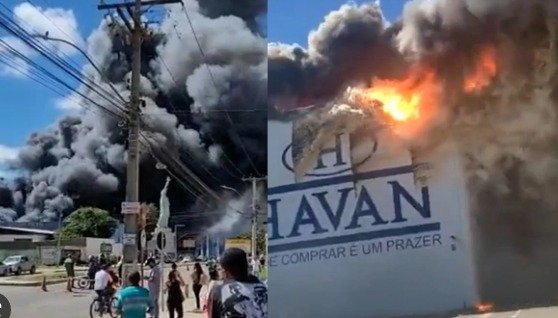 Incêndio destrói loja da Havan em Vitória da Conquista