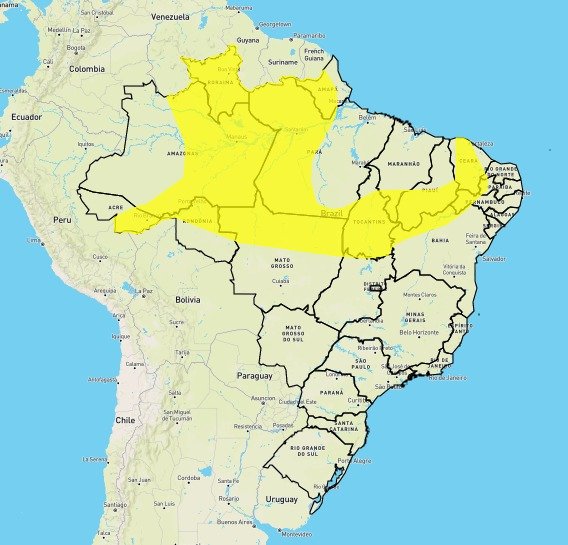 Inmet emite dois alertas de chuvas intensas em 75 municípios piauienses